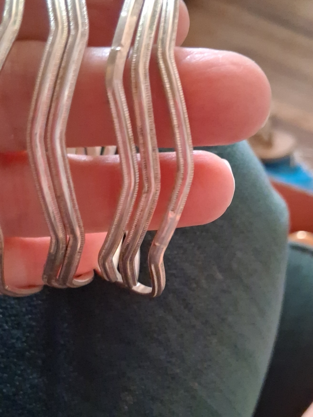 Wavy Silver Hair Pins - Sleek Metal Bobby Pins for Styling